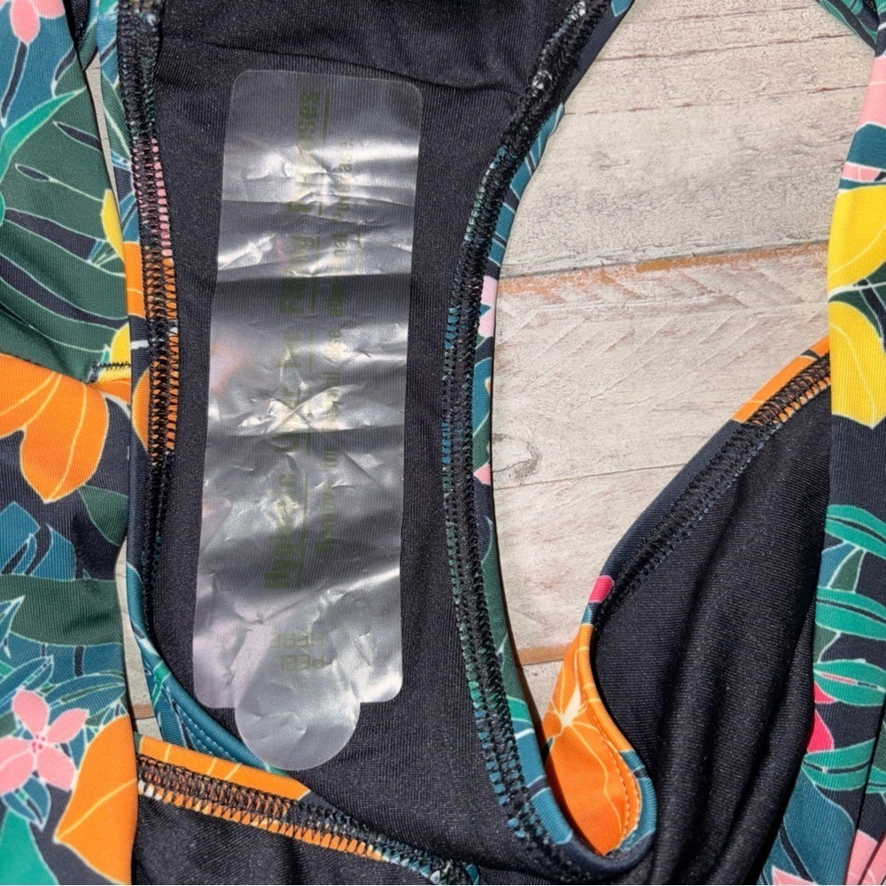 Old Navy Women's Size 3X Black Tropical High-Rise Classic Bikini Swim Bottom - Picture 4 of 13